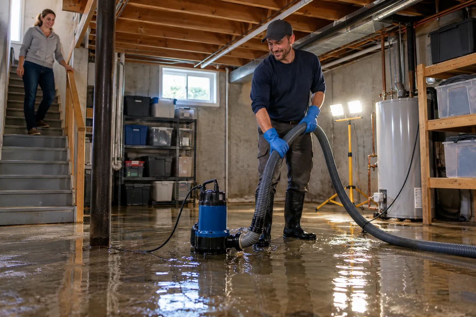 Flooded Basement Cleanup in Rochester, NY